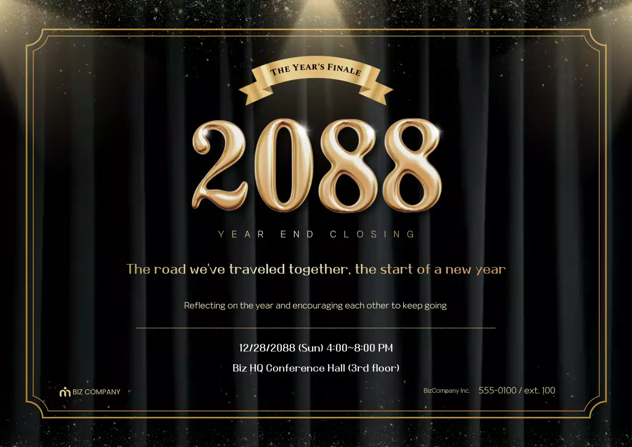 Gold Premium Year-End Event Information