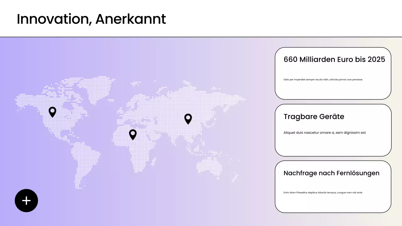 Purple Modern Health Tech Werbepräsentation