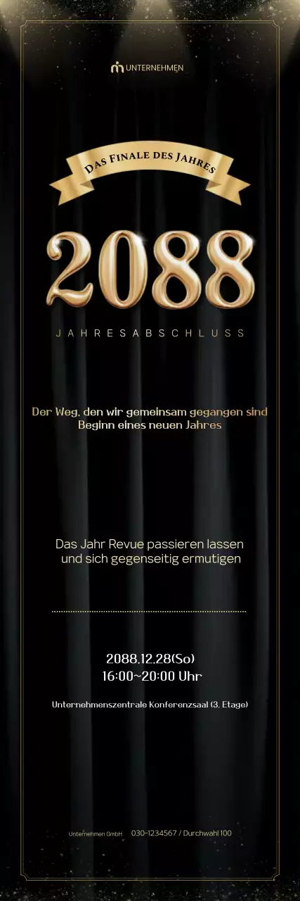 Informationen zur Gold Premium Jahresendveranstaltung