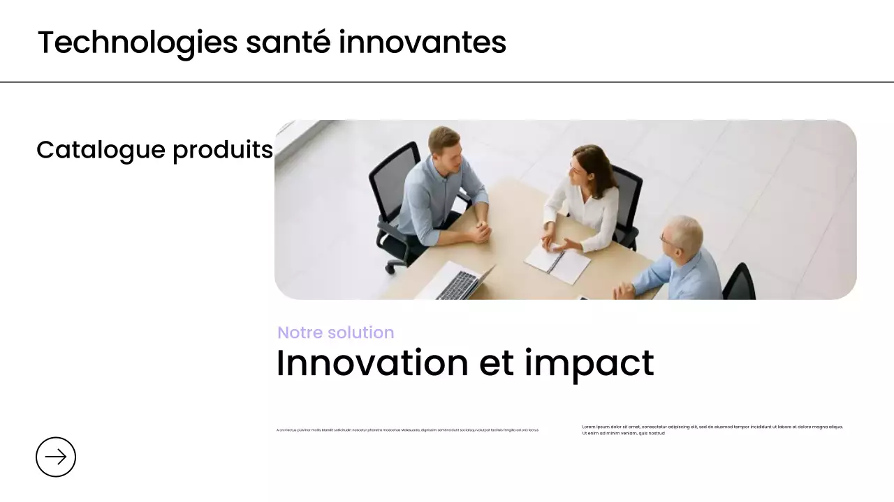 Présentation promotionnelle de Purple Modern Health Tech