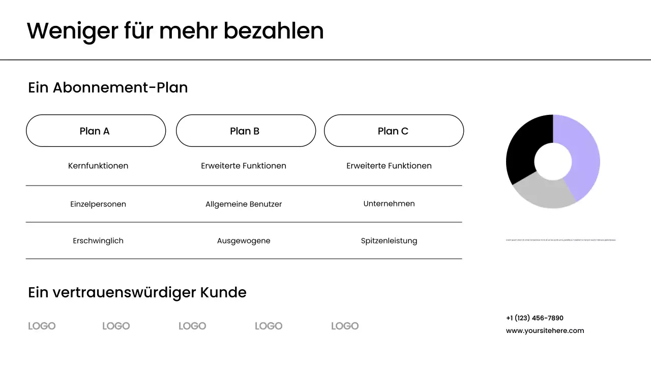 Purple Modern Health Tech Werbepräsentation