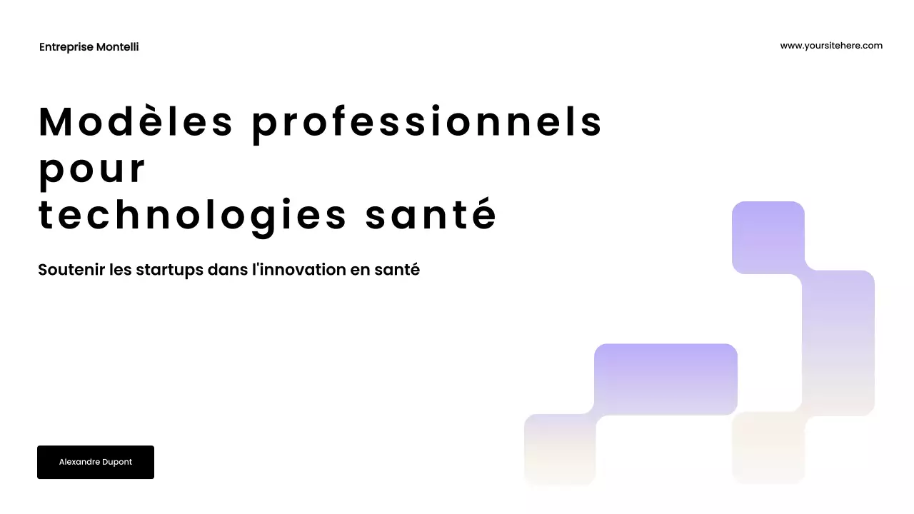 Présentation promotionnelle de Purple Modern Health Tech