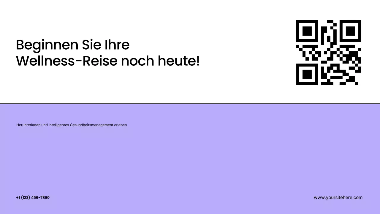 Purple Modern Health Tech Werbepräsentation