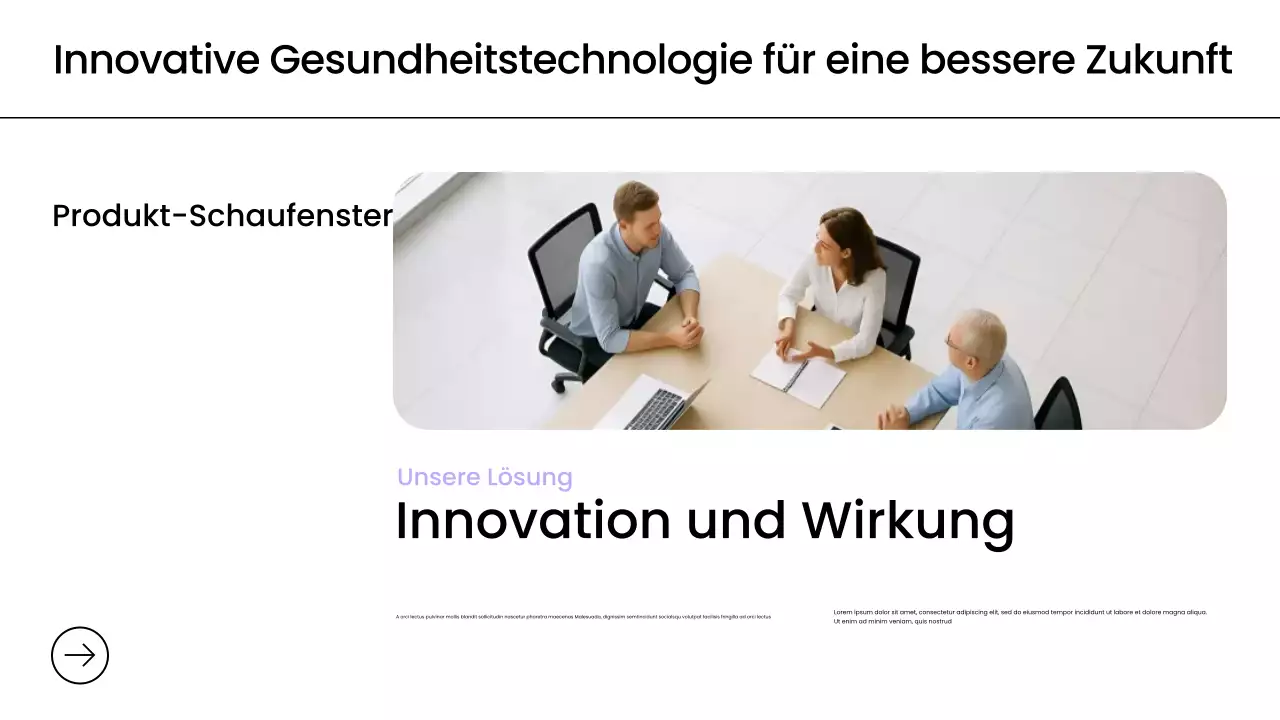 Purple Modern Health Tech Werbepräsentation