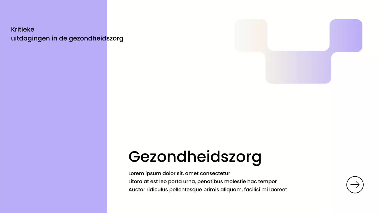 Paarse moderne gezondheidstechnologie promotiepresentatie