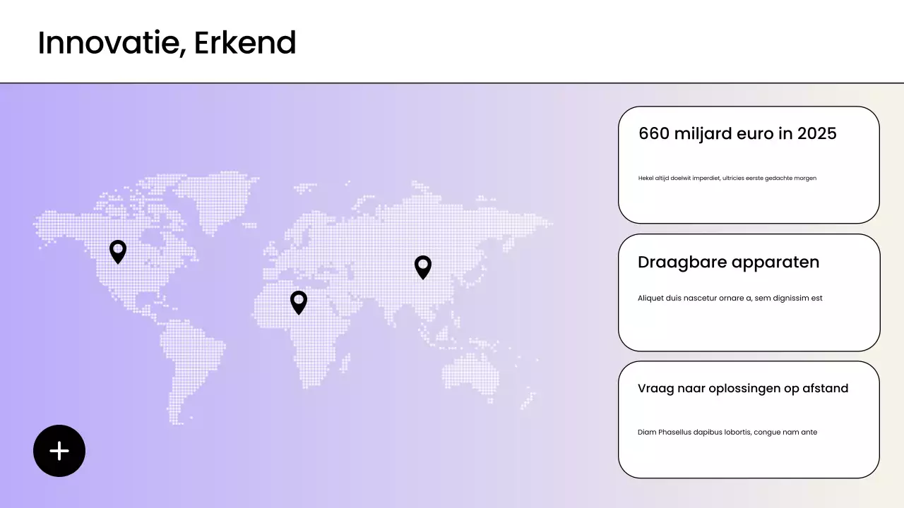 Paarse moderne gezondheidstechnologie promotiepresentatie