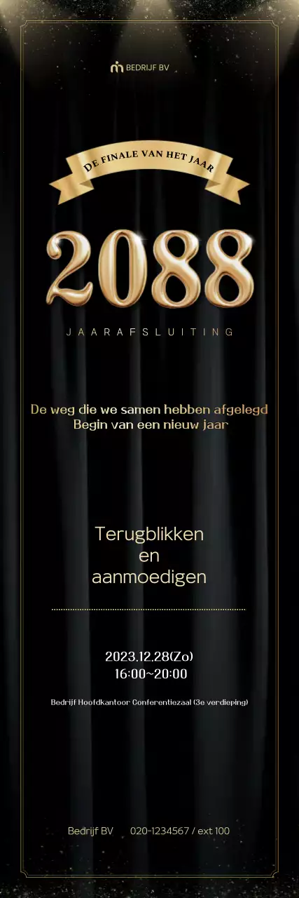 Informatie over het eindejaarsevenement van Gold Premium