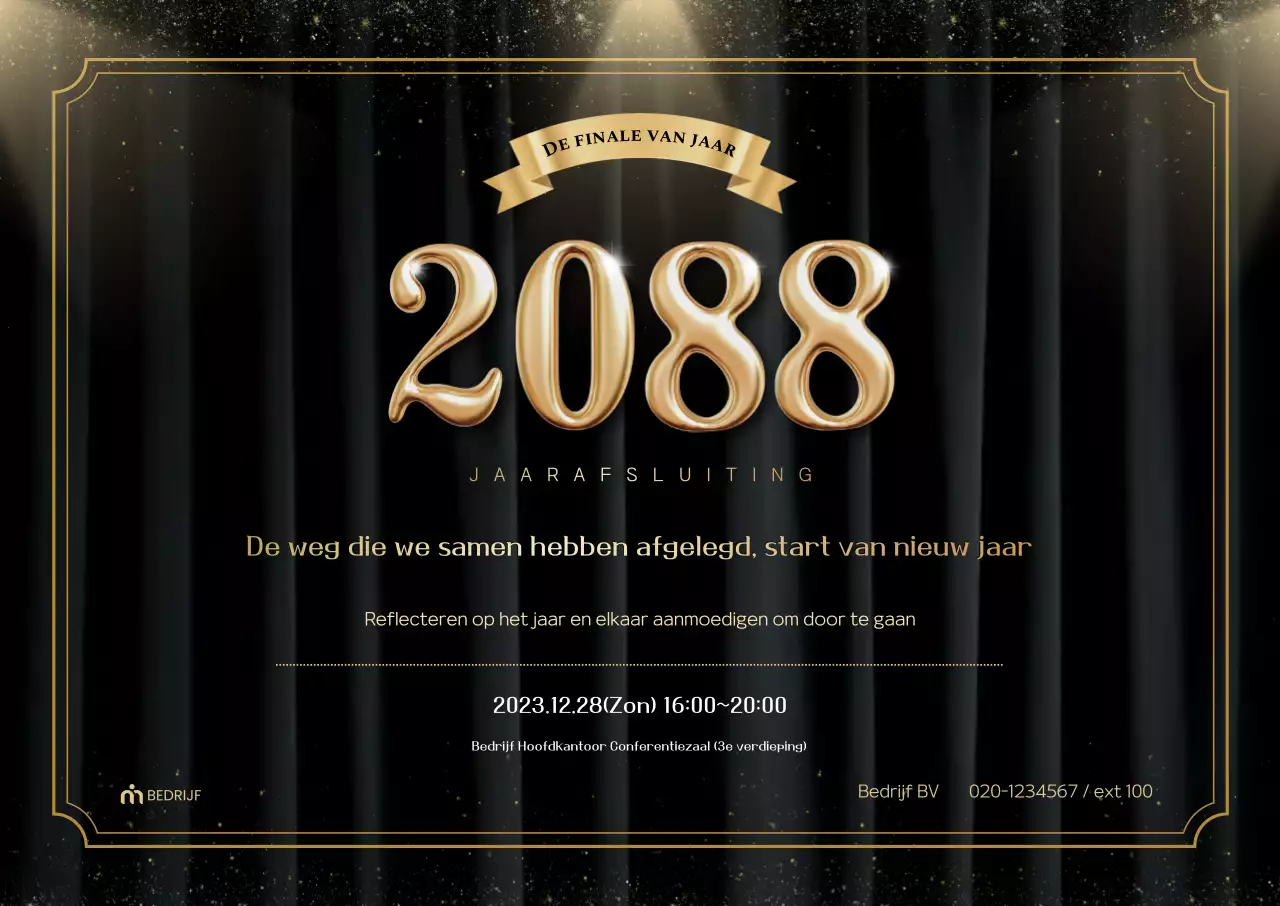 Informatie over het eindejaarsevenement van Gold Premium