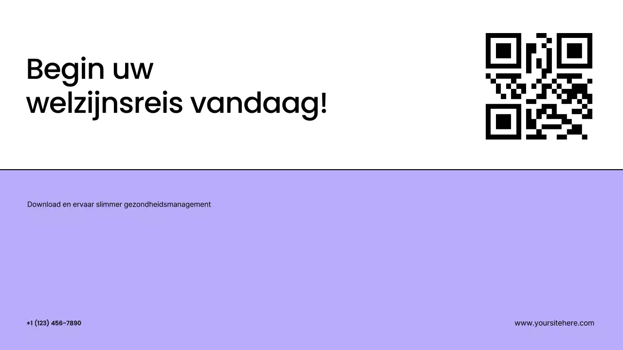 Paarse moderne gezondheidstechnologie promotiepresentatie