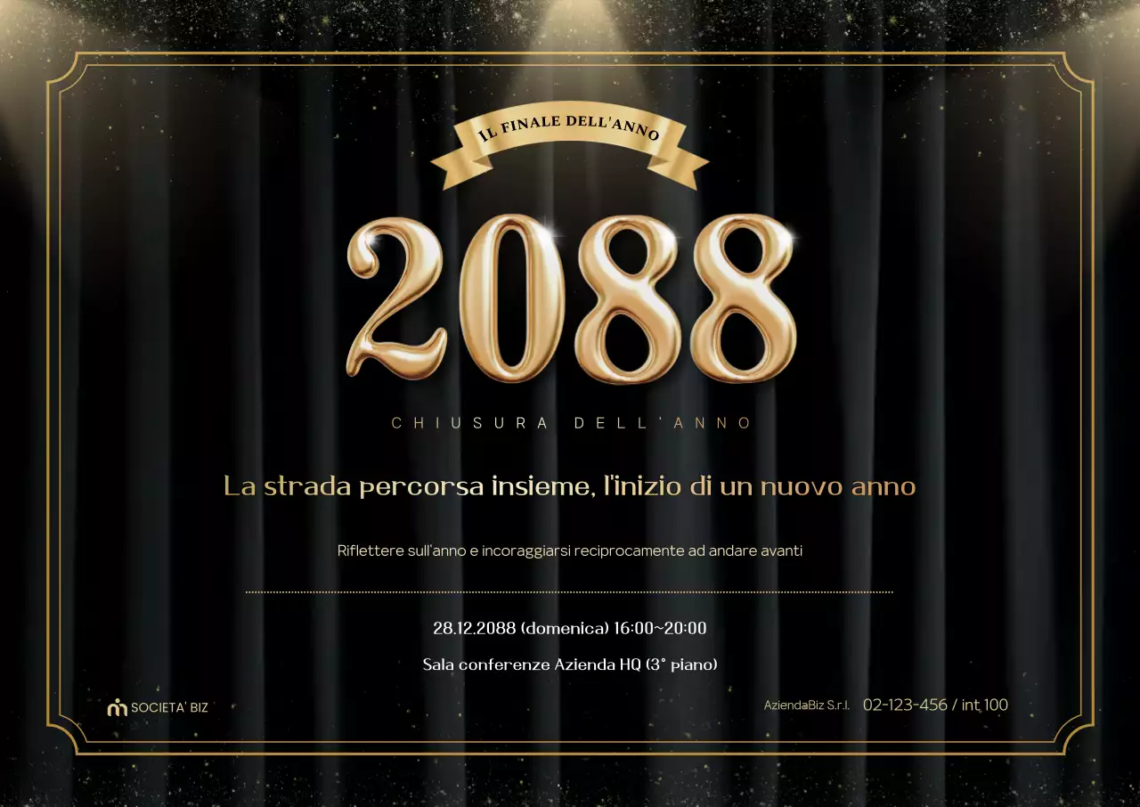Informazioni sull'evento di fine anno Gold Premium