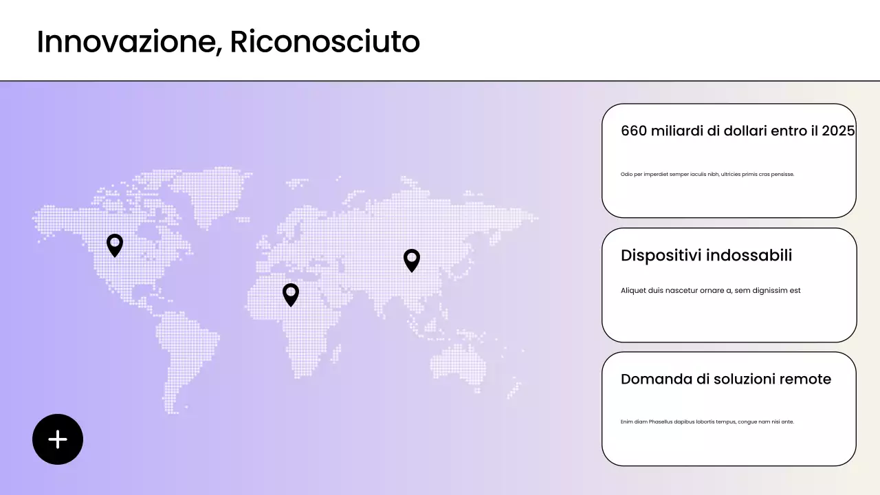 Presentazione promozionale della tecnologia sanitaria moderna viola