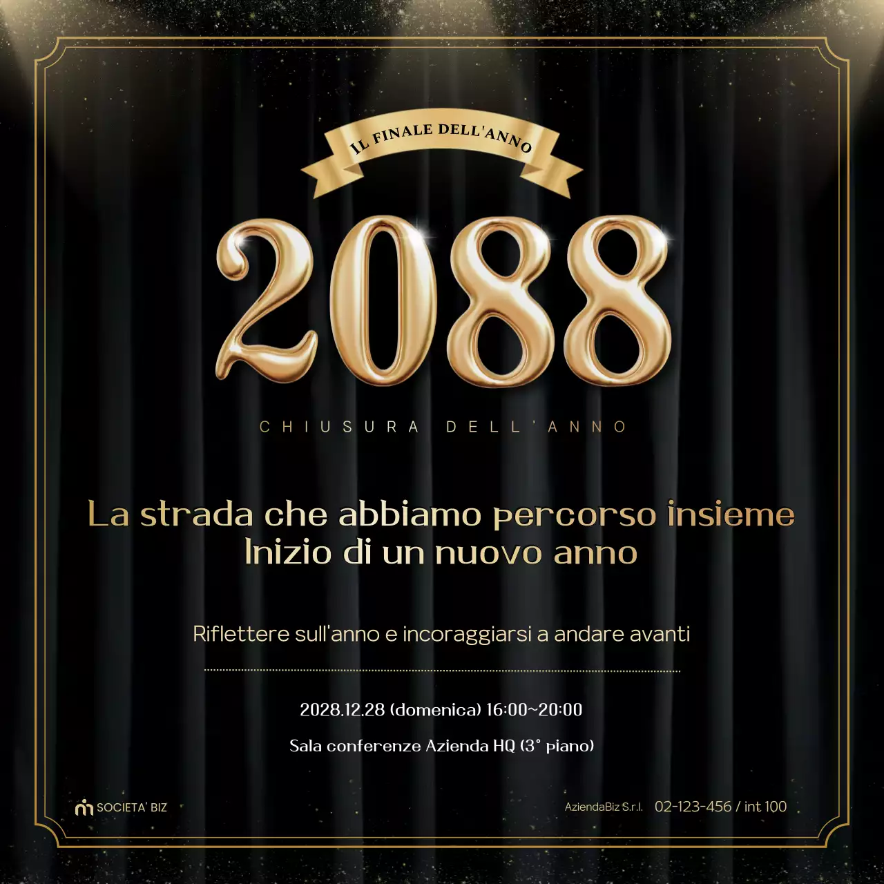 Informazioni sull'evento di fine anno Gold Premium