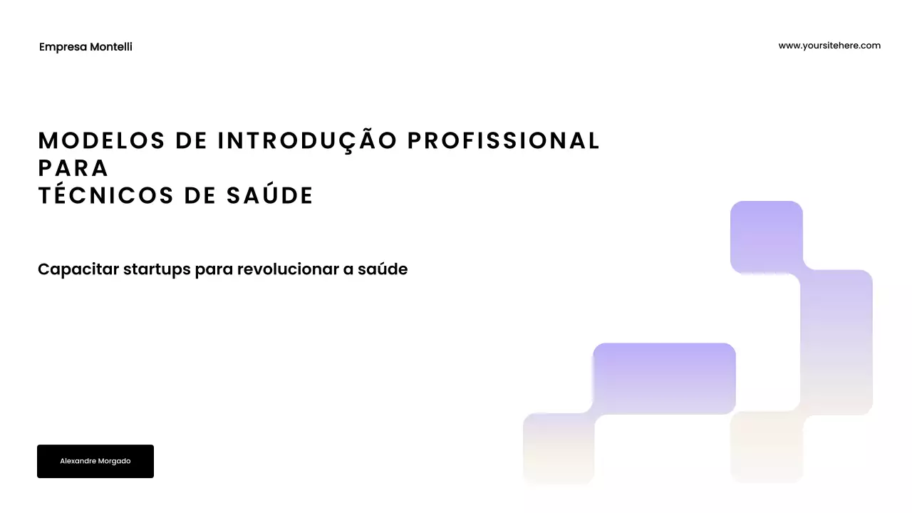 Apresentação de Promoção da Purple Modern Health Tech