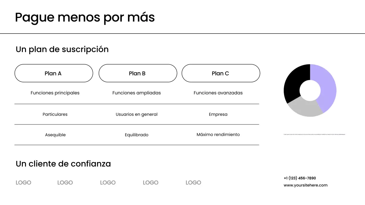 Presentación de promoción de tecnología sanitaria moderna de color púrpura