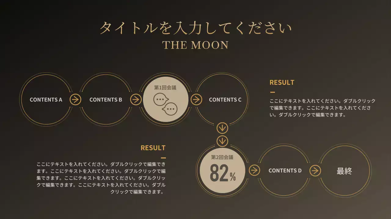 黒 モダン 企画書 プレゼンテーション インフォグラフィック