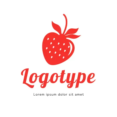 Red Simple Design Logo