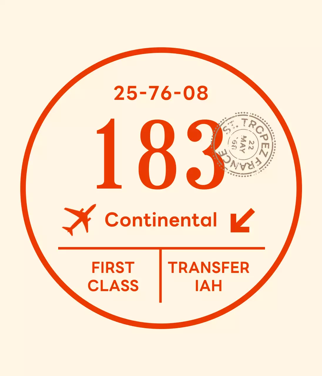 비행기 일러스트가 있는 클래식한 느낌의 여행사