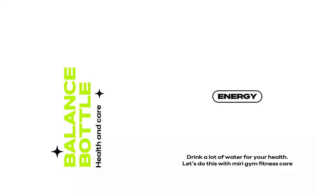 그린과 블랙의 타이포그래피 헬스클럽 홍보용