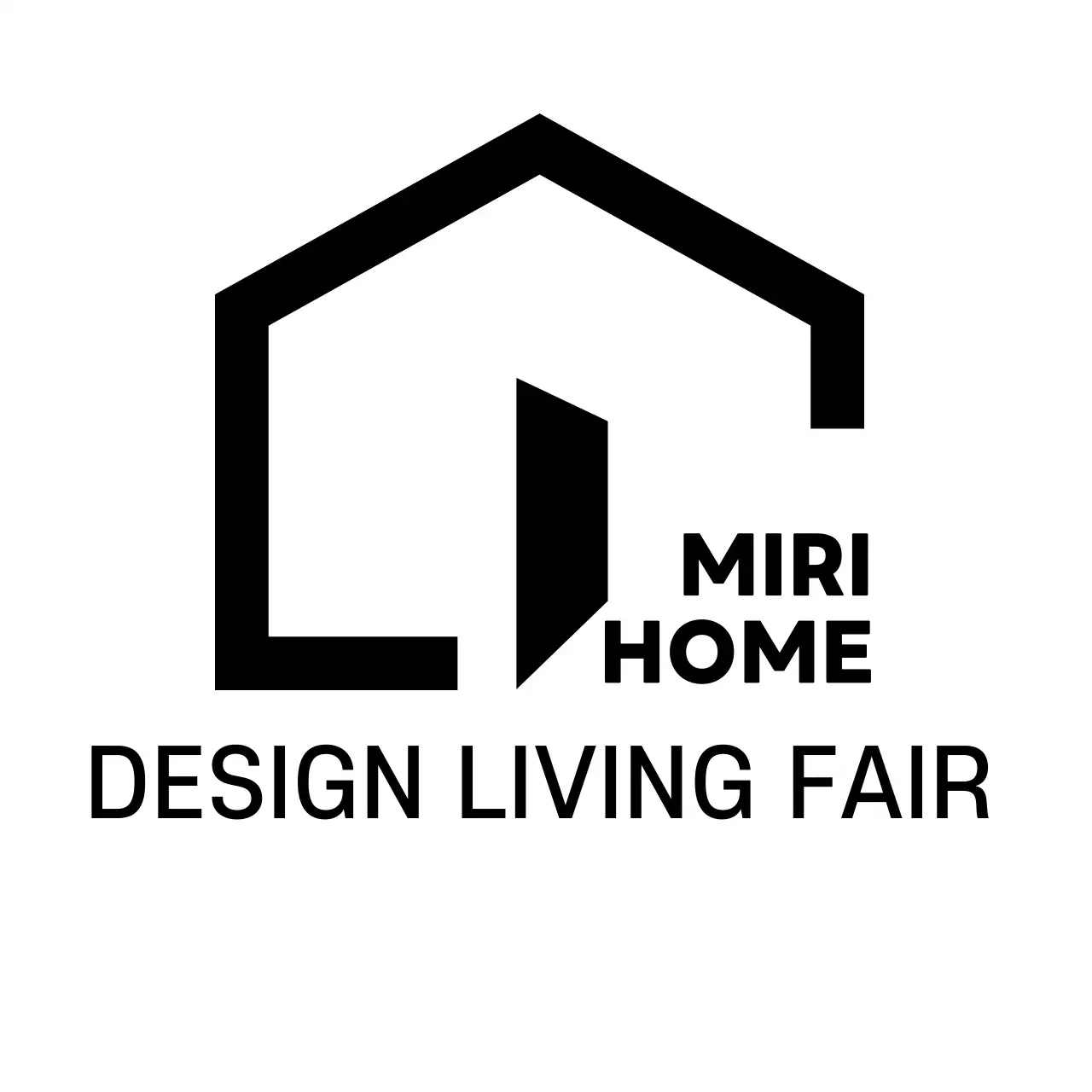 집모양의 인테리어 하우스 컨셉 로고 레이아웃