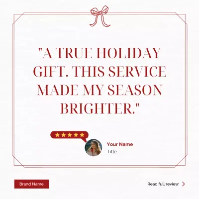 Red Elegant Greeting Card Invitation Social Media