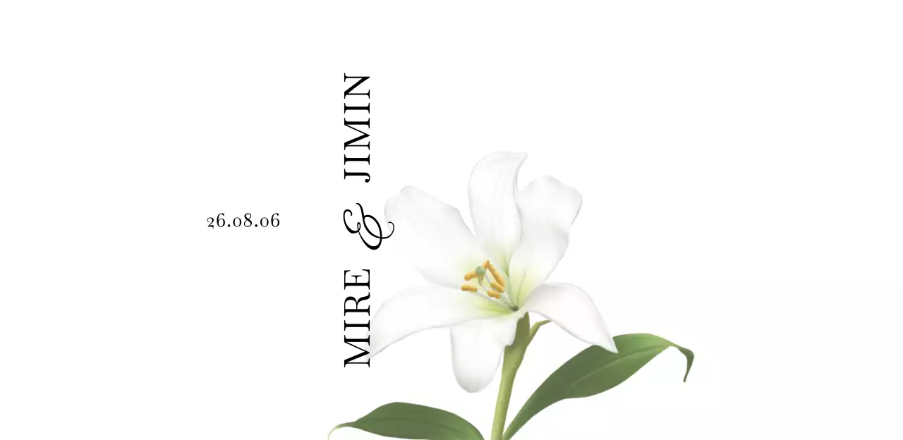 화이트와 블랙의 심플하고 고급스러운 결혼식 웨딩 워터