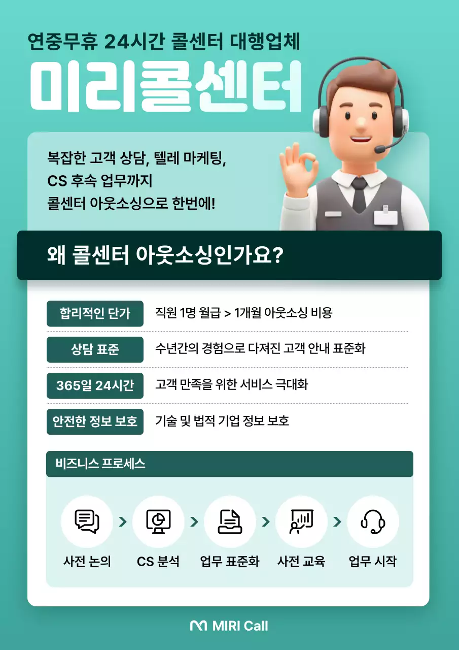 민트 모던 고객센터 홍보