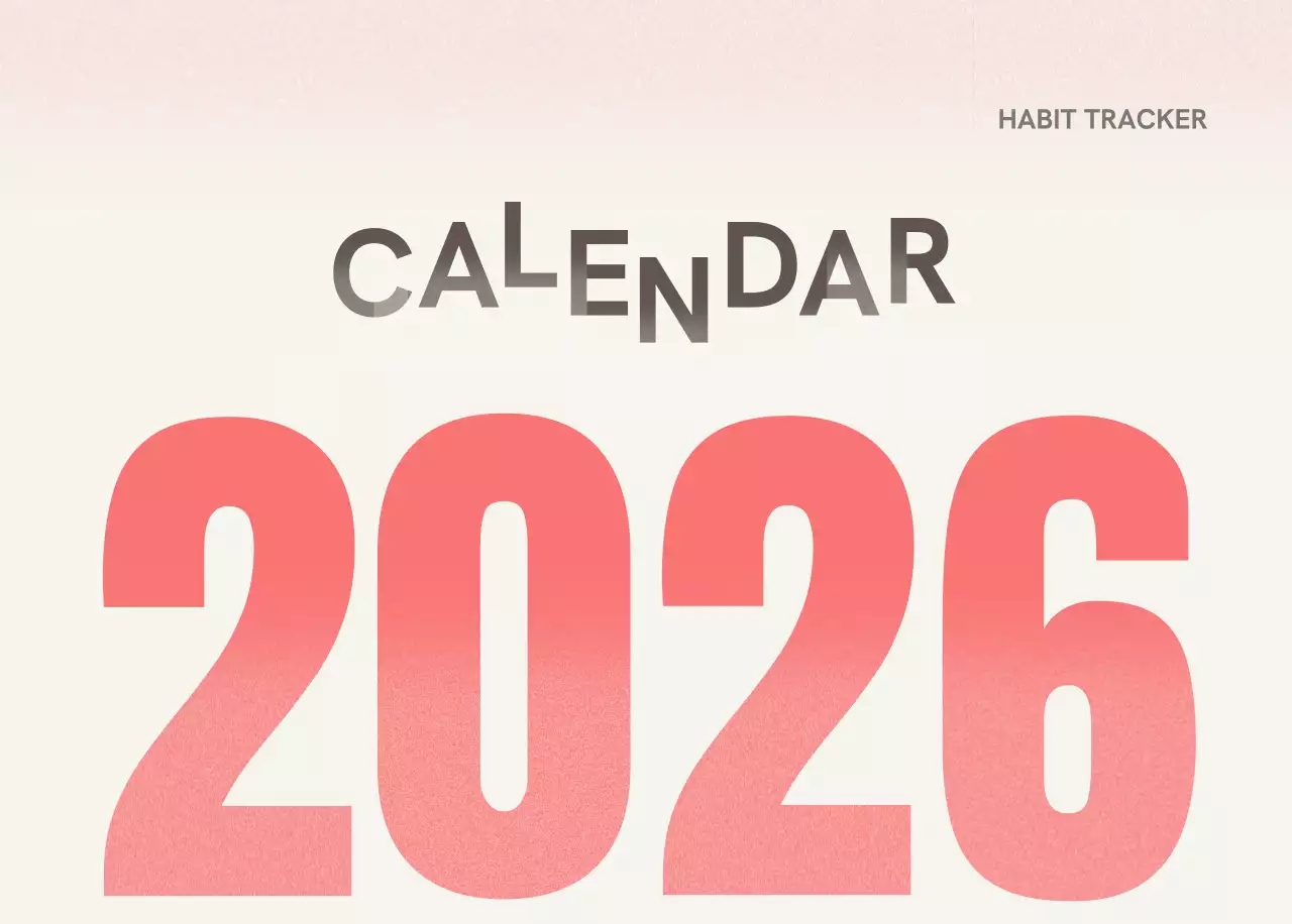 핑크 심플 달력 캘린더