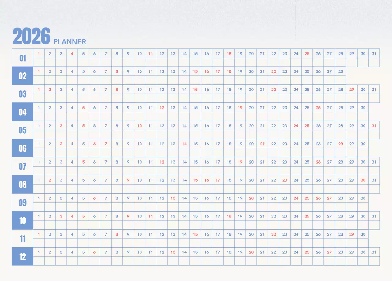 핑크 심플 달력 캘린더