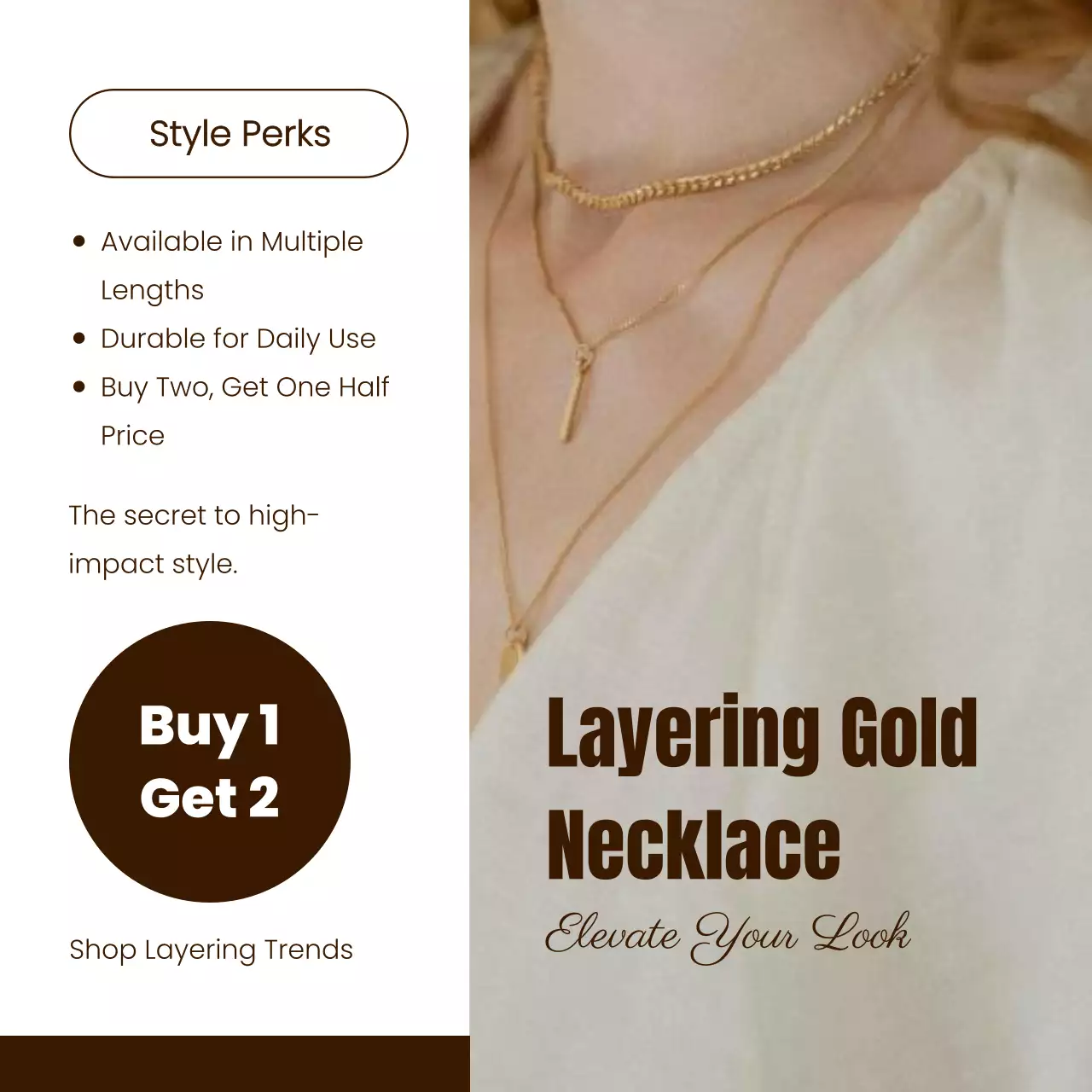 골드 세련 주얼리 프로모션