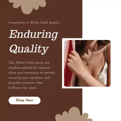 갈색 고급 주얼리 광고