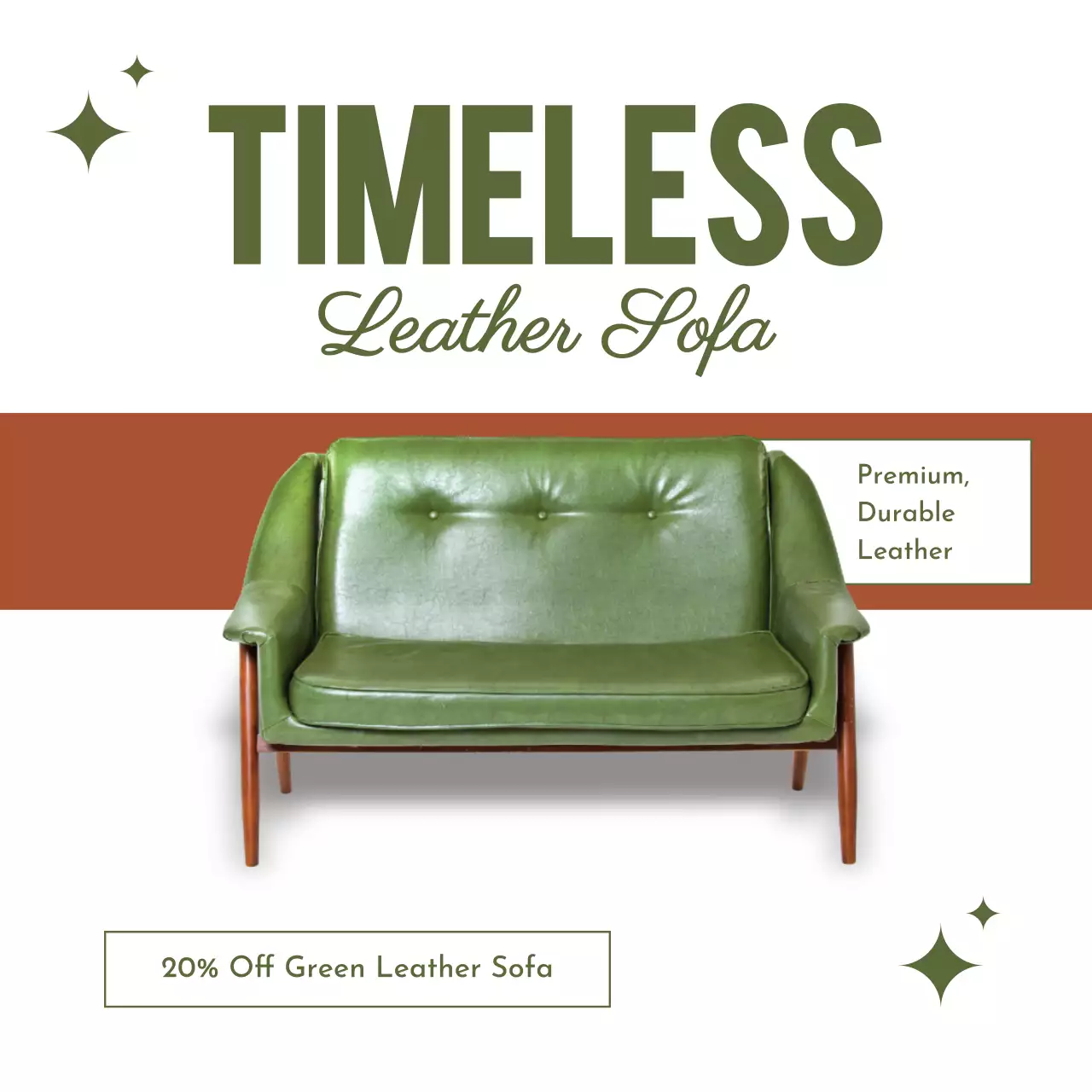 카키 빈티지 가구 광고