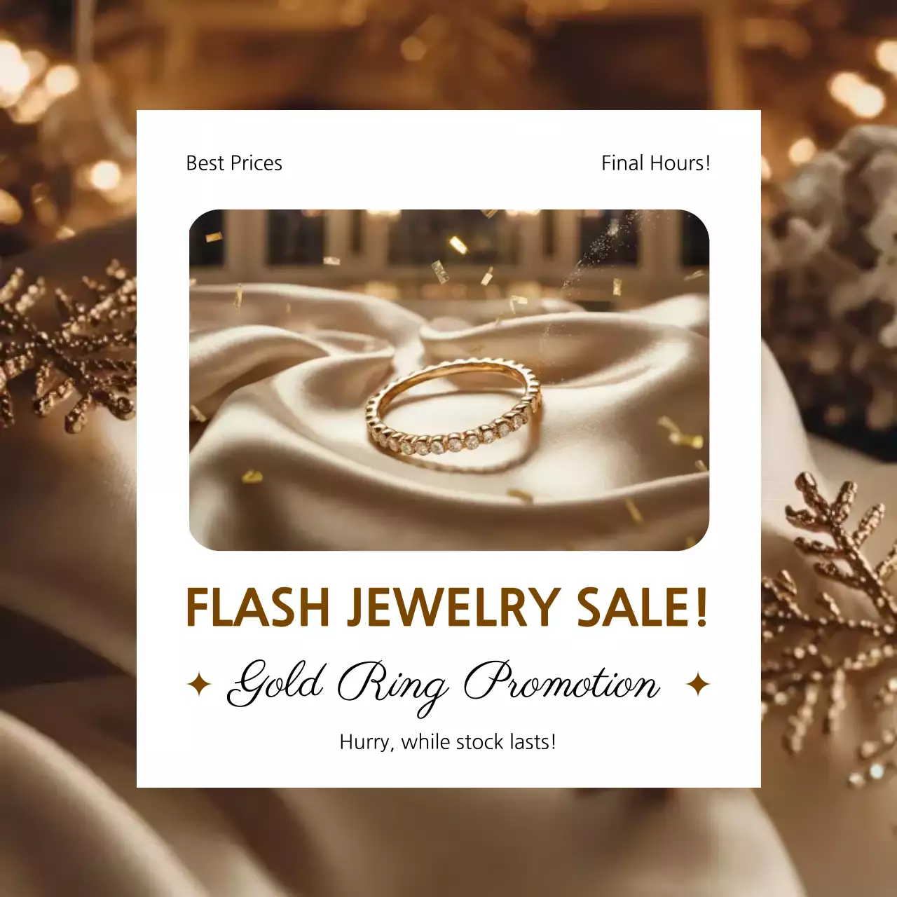 골드 럭셔리 주얼리 프로모션