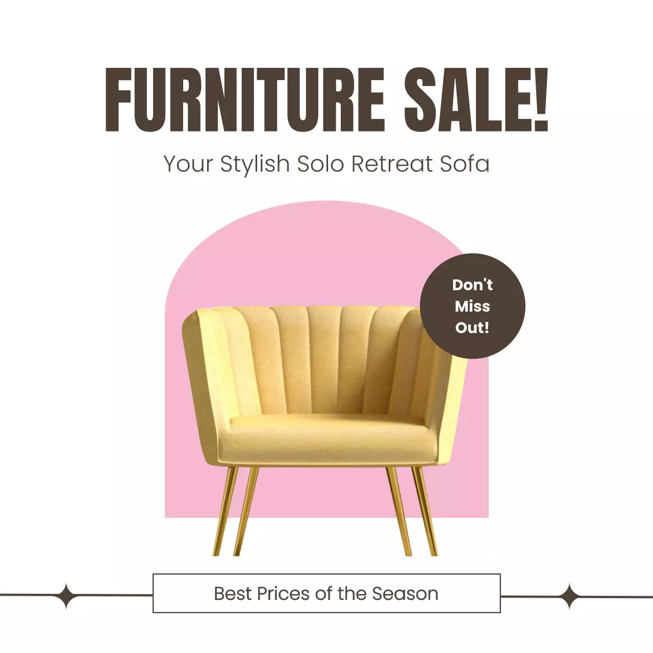 핑크 모던 가구 광고