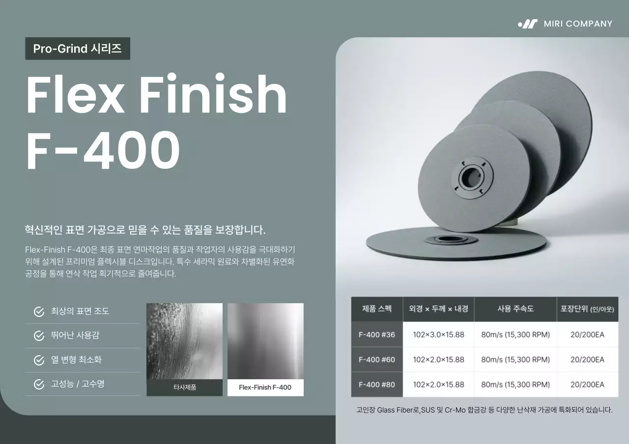 회색 모던 연마재 설명