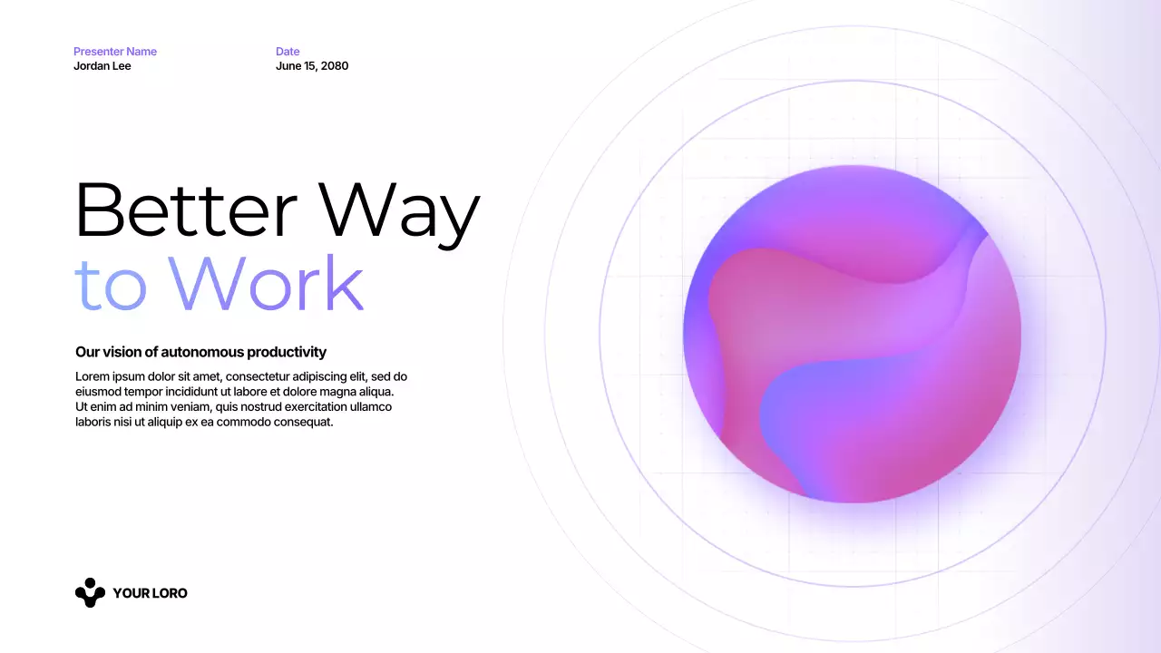 Purple Modern Productivity Presentation