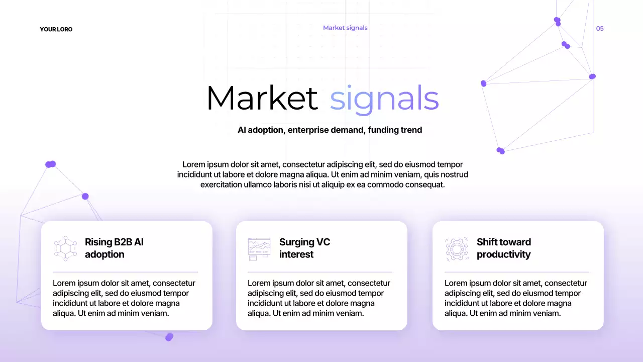 Bài thuyết trình về năng suất hiện đại màu tím