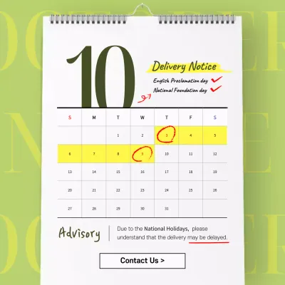 Green Modern Calendar Notice Instagram Post