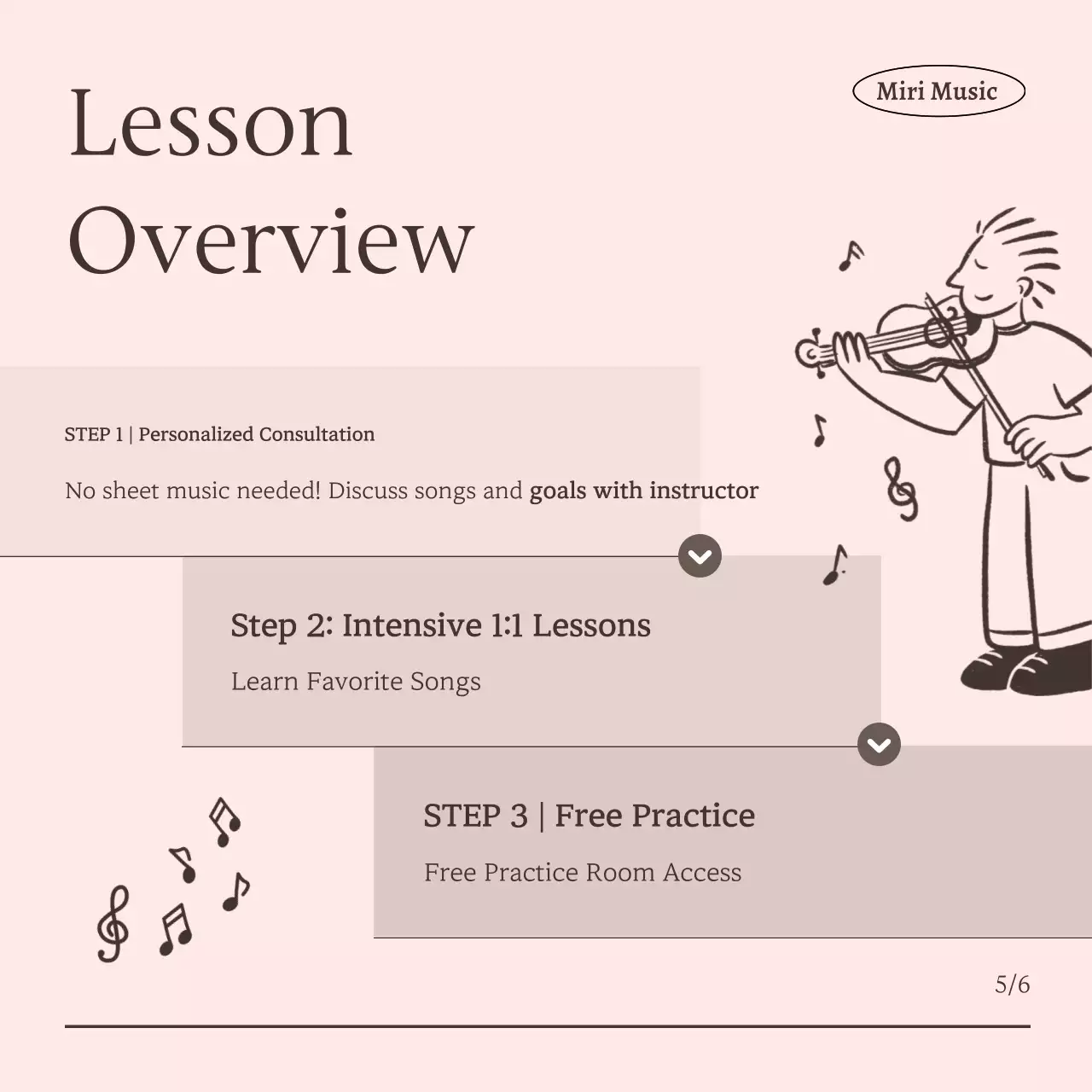 Pink Simple Music Education Advertisement