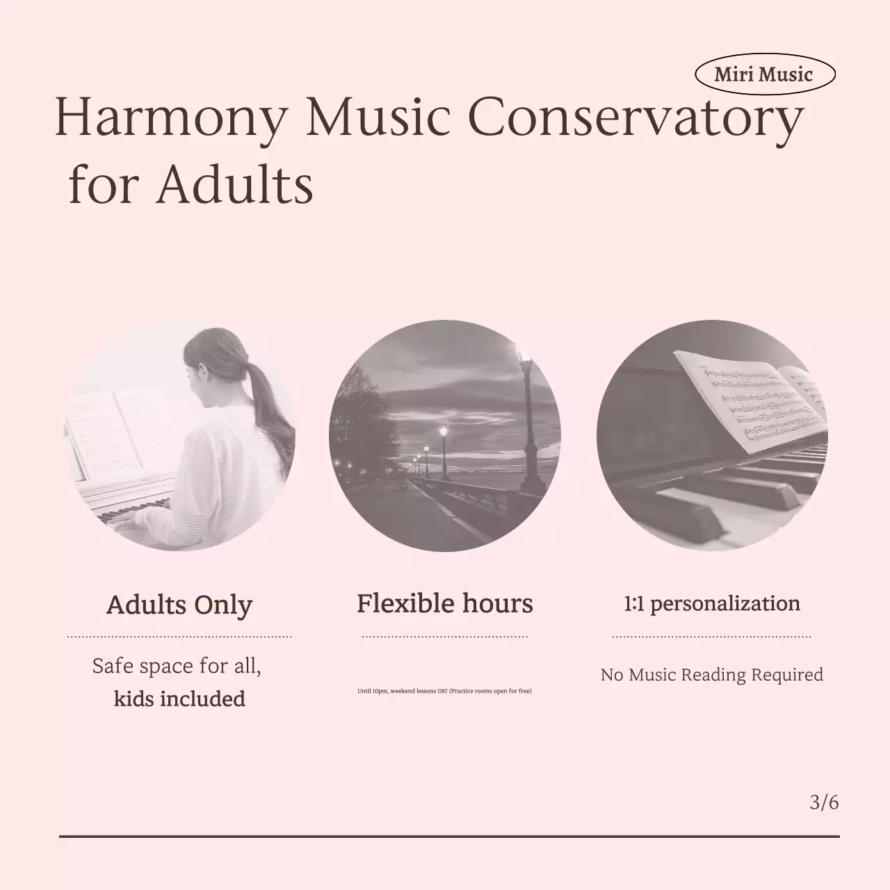 Pink Simple Music Education Advertisement