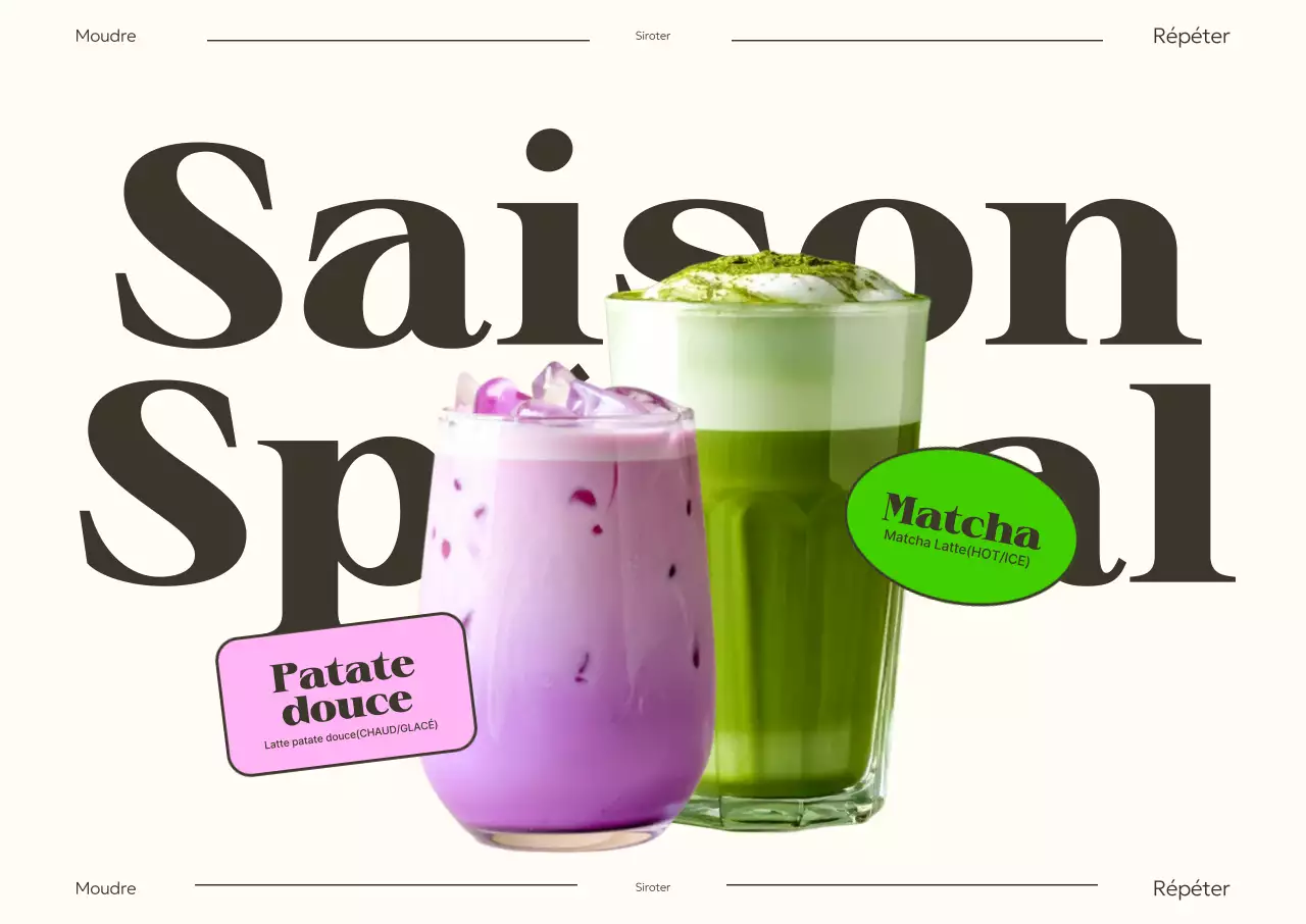 Promotion du nouveau menu du café