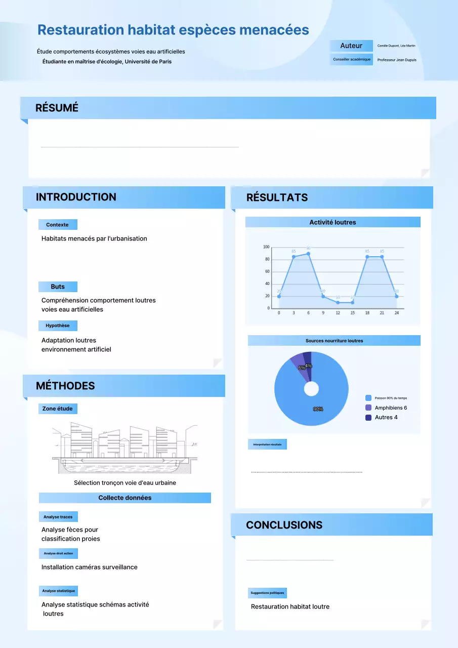 Rapport de recherche sur l'écologie propre Sky Blue