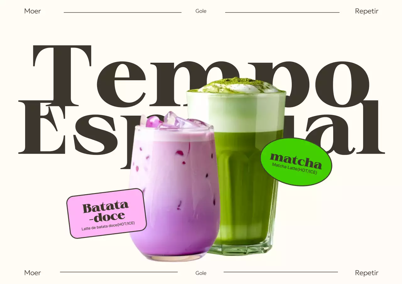 Promoção do novo cardápio do café