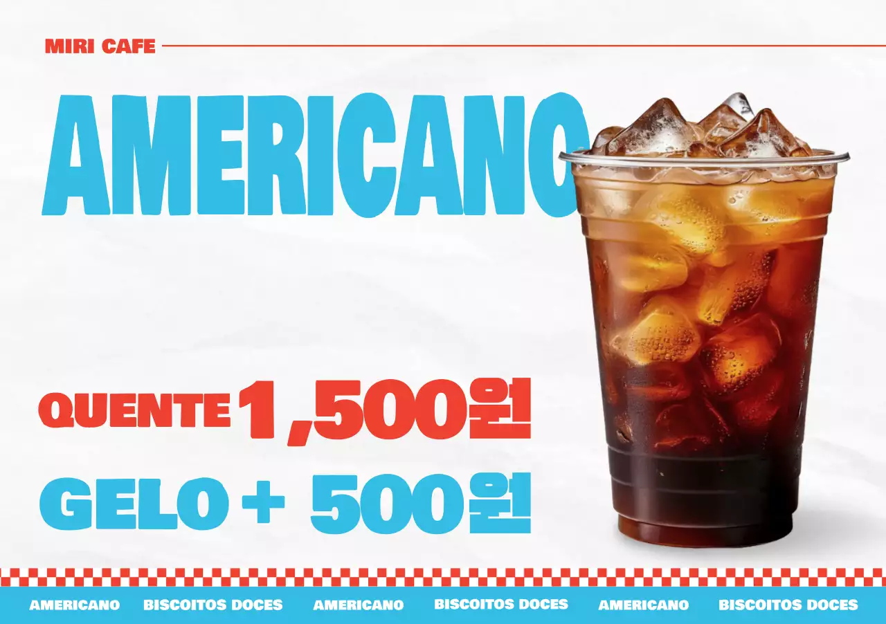 Anúncio de café Sky Blue Pop