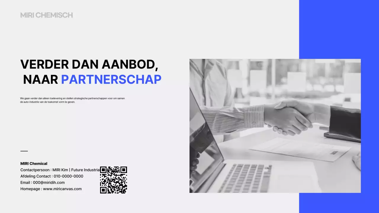 Blauw Modern Mobiliteitsplan