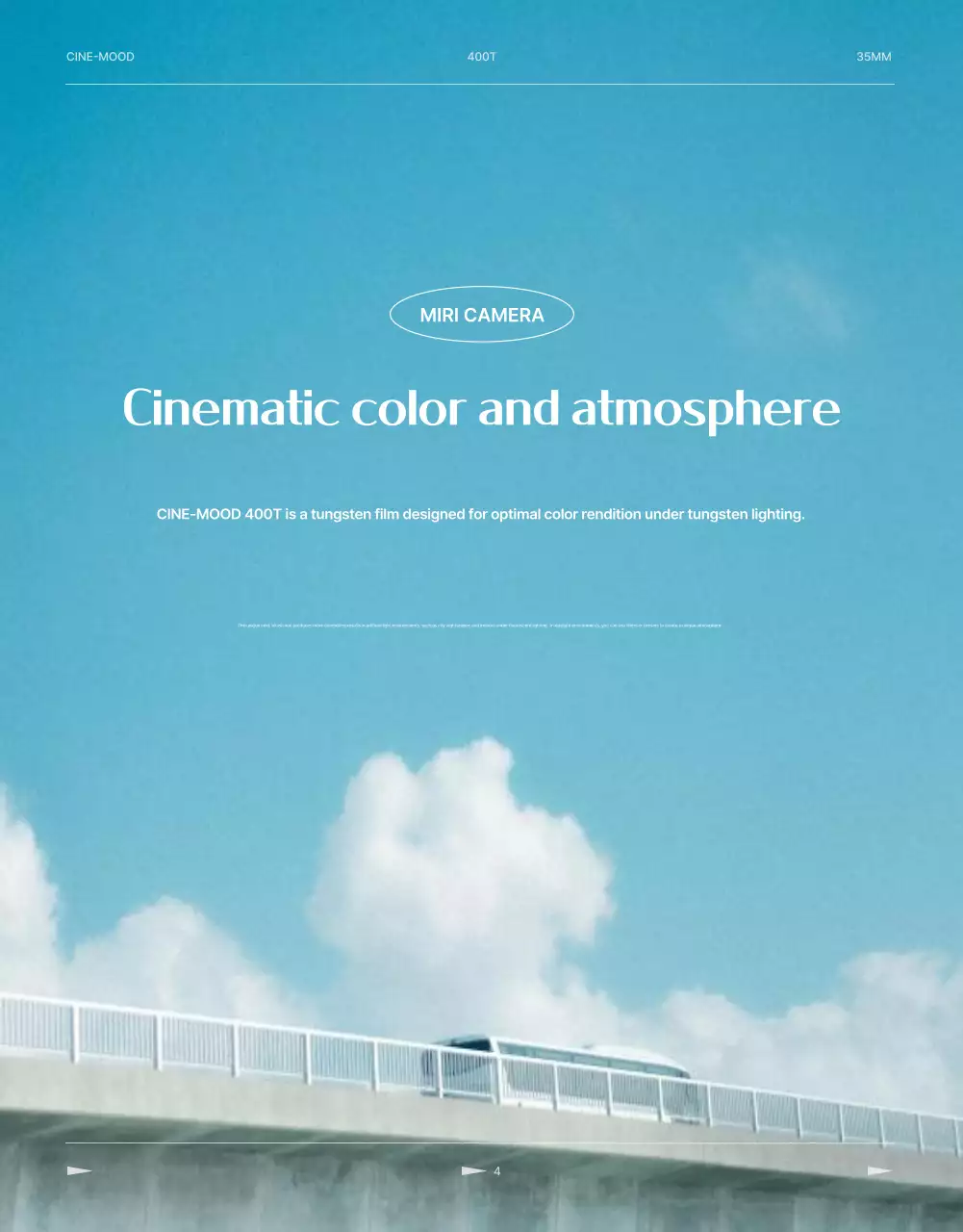 Iklan Film Kamera Vintage Biru Langit