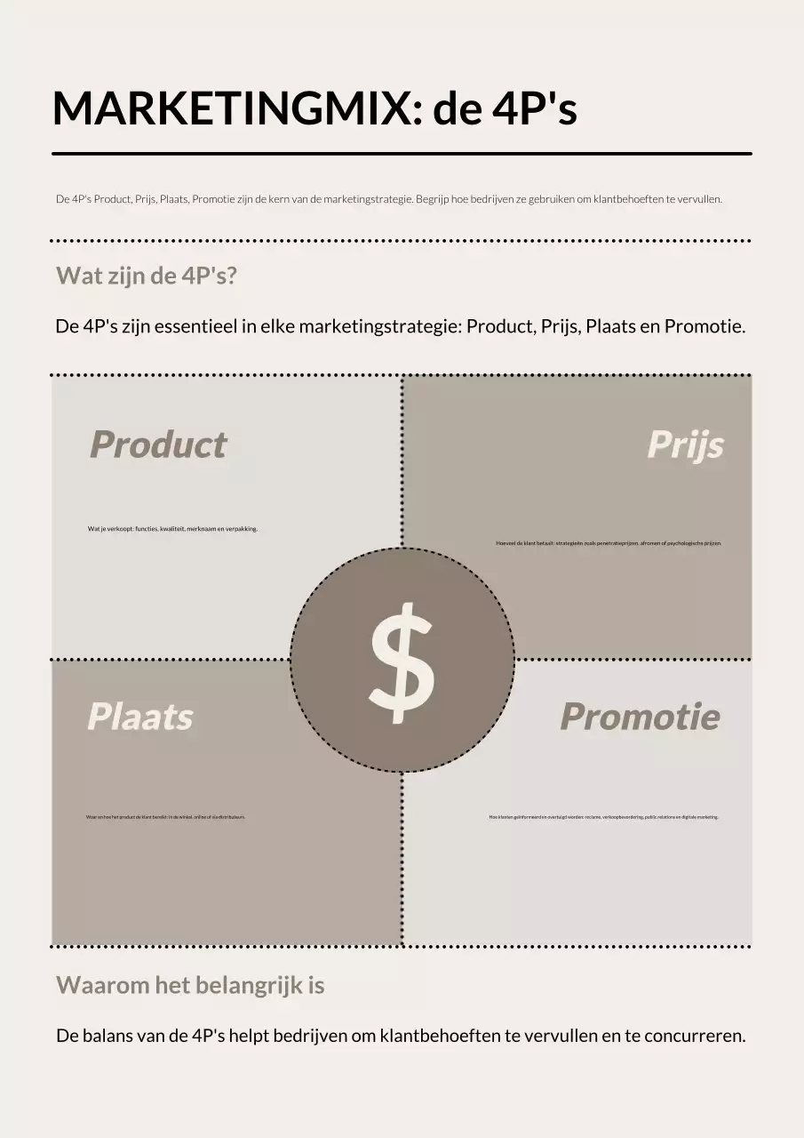 Beige Professionele Marketinggids