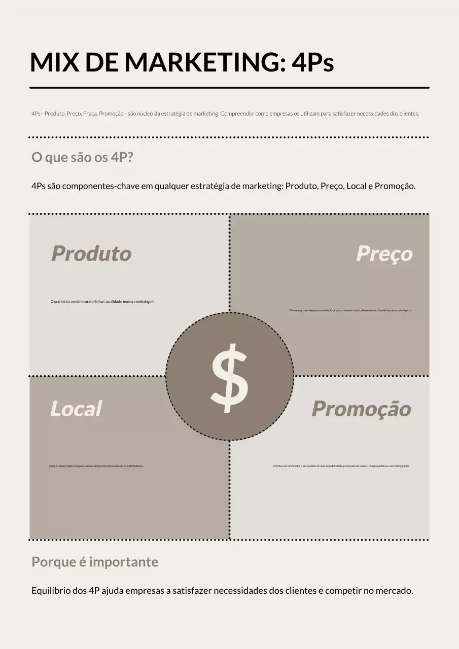 Guia de Marketing Profissional Bege