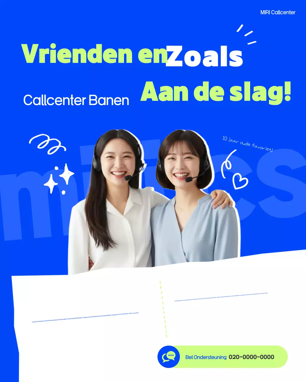 Blue Modern Wervingsbericht