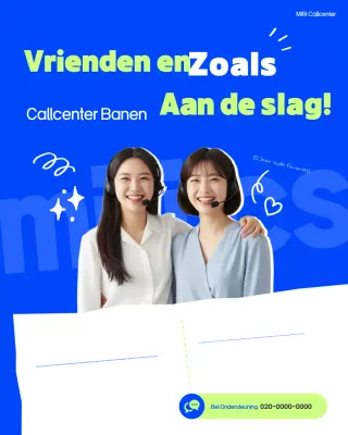 Blue Modern Wervingsbericht