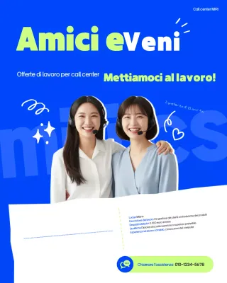 Avviso di reclutamento Blue Modern